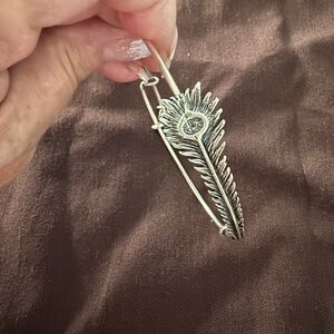 Alex and Ani Silver Feather Bracelet